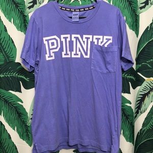PINK Campus Tee Purple Short Sleeve VS